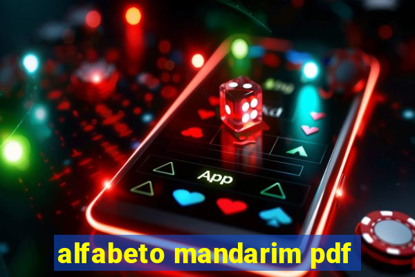 alfabeto mandarim pdf